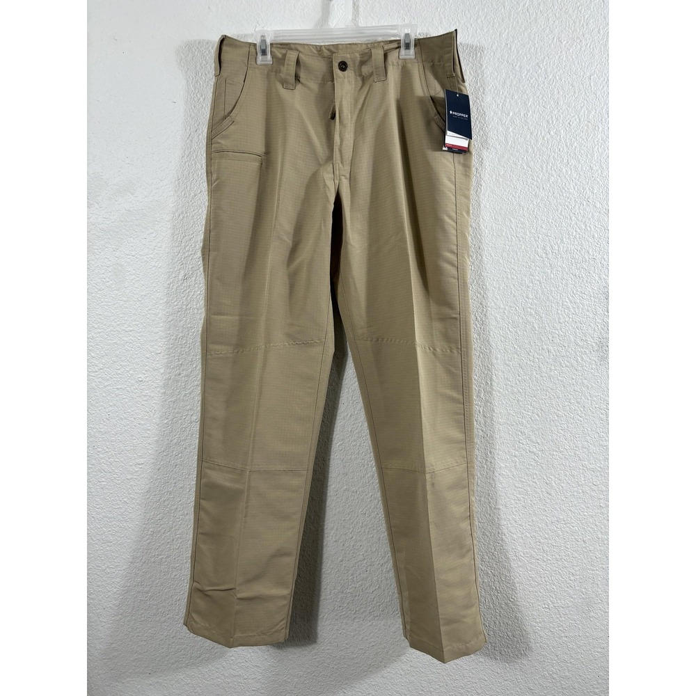 Propper Pants Womens 14 Long Khaki EdgeTec Ripstop Tactical Soil Stain Resistant
